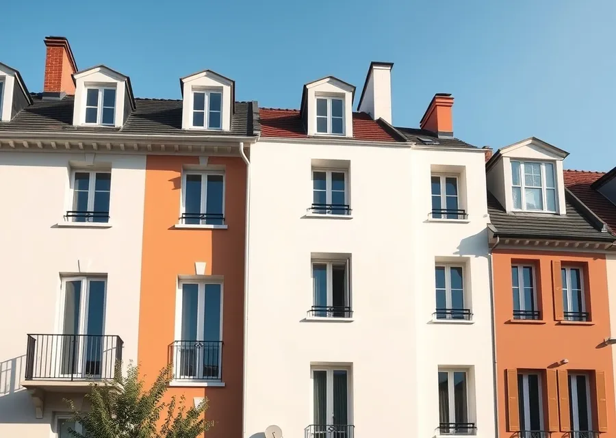 Façade rénovée par un artisan peintre dans l’Hérault